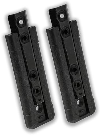 IPEA Supports pour Fixation de Tête de lit, Canapés et Meubles - 2 pièces - Crochets encastrés en métal pour ameublement - Baïonnettes - Connecteurs universels pour pièces de lits et canapés