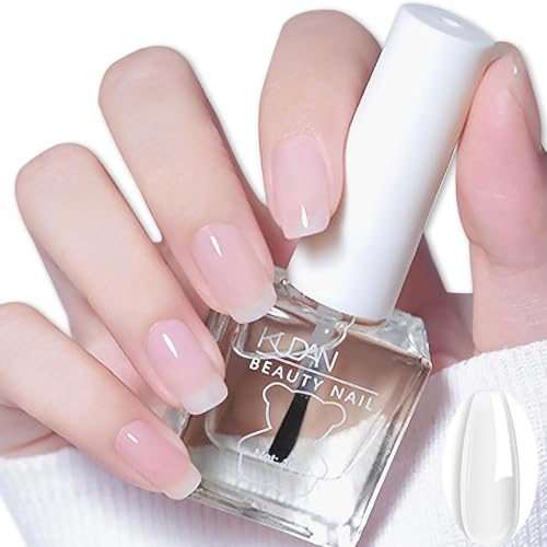 Clear Nail Varnish - High Glossy Clear Nail Polish - Transparent Air Quick Dry Long Lasting Nail Varnish - 2 In 1 Base Coat & Top Coat Nail Polish For Manicure Women DIY