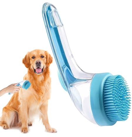 Brosse de Bain pour Chien de toilettage en silicone pour la perte de poils | Brosse à récurer pour le bain Pour chiens chats chatons animaux intérieur extérieur maison salle de bain douche