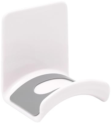 Adyoney 1Pcs White ABS Plastic Headphone Stand Hanger, Table Wall Mount Headset Holder Hook, Adhesive Earphones Hangers for Desk Headphone Hanger, Most Headphones and Controller