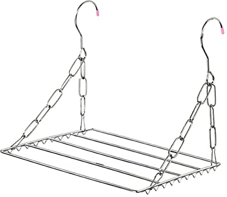 Mikinona Balcone Stendibiancheria in Acciaio Inossidabile Scarpe Appeso e Resistente per Spazi Esterni e Compatti
