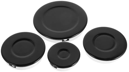 SEWACC Stove Accessories Cooker Hat Set for Gas Stove Burner Crown Top Electric Double Burner Electric Cooktop Replacement Parts Kitchen Use