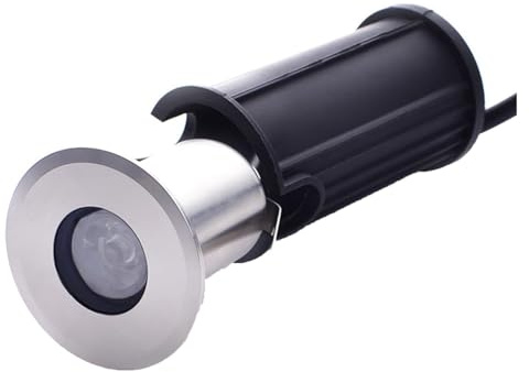 JOUFNING Lampada Da Esterno Per Esterni, Luci Giardino Interrate Impermeabili IP68, Luce Subacquea Per Laghetto A Bassa Tensione CA 12V, Per Fontana Con Angolo Di Fascio 30°(Warm Light,3w-75mm)