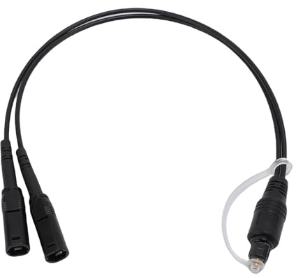 SEAFRONT Cavo Audio in Fibra Ottica 1 in 2 Uscite Maschio-femmina SPDIF Cavo Splitter per Amplificatore di Potenza Digitale Trasferimento Audio Stabile Stereo Connessione Stretta