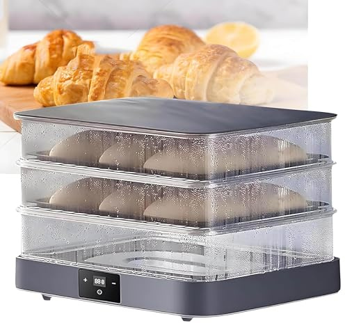 Fermentadora Eléctrica Plegable De 40l Para Pan Máquina De Fermentación Con Calentador Y Temporizador Caja De Fermentación Versátil Para Baguettes Masa Madre Panificación Artesanal