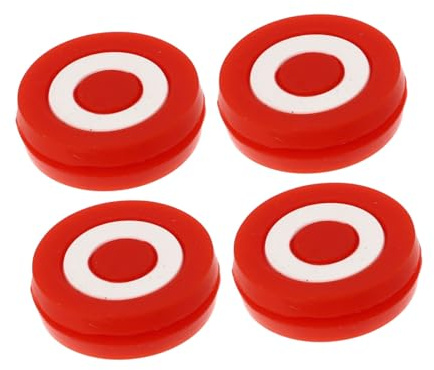 ANDRESLAD 4 Pezzi Smorzatori per Racchetta da Tennis in Silicone Rosso, Assorbitori di Vibrazioni Efficaci per Giocatori, Accessori Ammortizzatori per Racchette Sportive