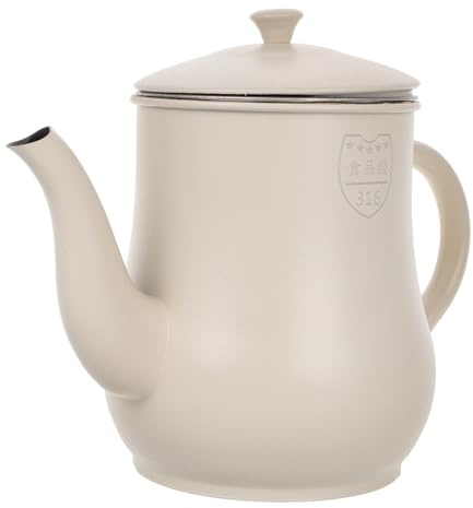 INOOMP Contenitore per Olio Filtrabile in Acciaio Inox 316 da 500 Ml con Filtro Incorporato e Scarico Antiaderente, Brocca per Cucina Domestica e Fritto, Separatore di Grasso per Cottura
