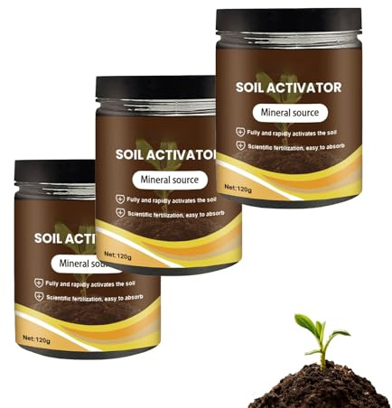 Soil Activator, Water-Soluble Soil Improvement Loosening Agent - Boost Root Development & Plant Growth for Vegetables, Flowers, Lawns, Gardens, All Plants (3PCS 120g)
