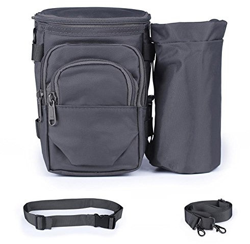 Outdoor Peak Unisex Hüfttasche Sportliche Bauchtasche Nylon wasserdicht Gürteltasche mit Trinkflasche und Feldflasche für Camping Reise Wandern