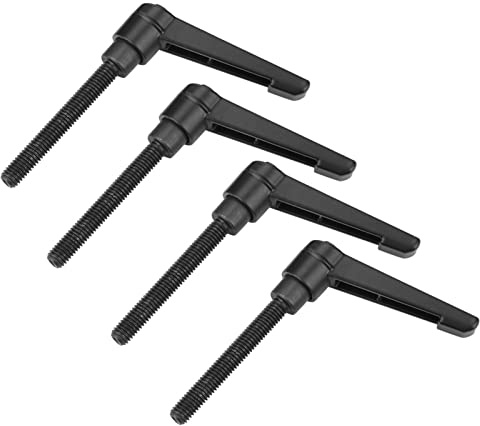 4 Stück/M5 x 16/20/25/32/40/50/Außengewinde-Maschinen, 304 Legierung, verstellbarer Befestigungsgriff, Klemmhebel mit Bolzen, Universalgriff (16 mm)