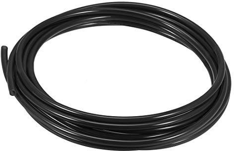 sourcing map Tubes à Air Pneumatique 6mm OD x 4mm ID 3 Mètre (118 Pouce) PU Polyuréthane Air Compresseur Tuyaux Tube Tuyau Noir