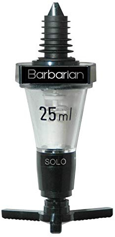 Barbarian Optic Measure 25 ml tillverkad i Storbritannien och regeringen stämpelspritdispenser hem bar pub