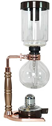 ASDQWER Estilo Sifón Cafetera, Sifón Cafetera, Vidrio Resistente, Tea Pot Sifón, Sifón Artesanal Máquina de café, café de Filtro de la máquina de la Cocina del hogar Uso,3