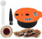 Reusable Coffee Capsule, Compatible with Bosch Tassimo Machines, Coffee Filter Refillable, Coffee Pods with Readable Barcode