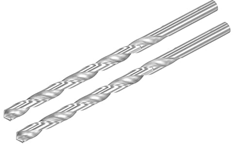 sourcing map 2 Stk HSS Spiralbohrer (Hochgeschwindigkeitsstahl) Extra lange Twist Bohrer 10mm Bohrdurchmesser 200mm Länge