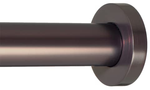 Ivilon Shower Tension Curtain Rod - Adjustable Tension Rod for Shower Curtains, Bathroom, or Windows, Easy to Install, No Drilling Required, Rustproof, Adjustable 54 to 90 Inch Oil Rubbed Bronze ORB