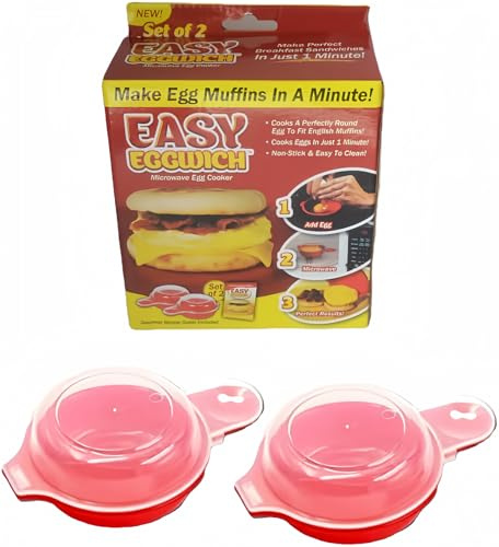 Liusm Microwave Egg Muffin Breakfast Sandwich Cooker