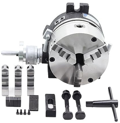 Piastra indicizzatrice verticale e orizzontale con flangia Tavola rotante con testa indicizzatrice for fresatrice di precisione con mandrino a tre griffe for accessori for macchine utensili ( Color :