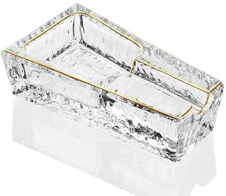 HJHUUA Cenicero de Cristal,ceniceros de cigarros Pesados,Bandeja de Ceniza portátil para cigarros,para Patio,Exterior,Interior,hogar,Oficina,Hotel,Piscina,Restaurante
