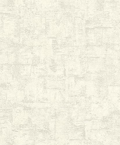Rasch Tapeten 648980 - Unitapete in Weiß aus der Kollektion Selection - 10,05 m x 0,53 m (LxB)