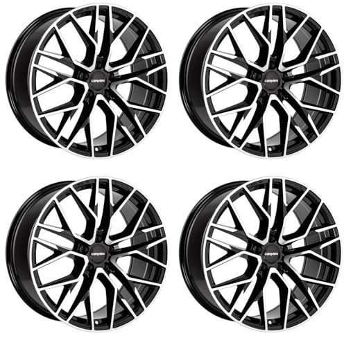 4x Carmani Felgen Alufelgen 20 Ludwig 8,5x19 ET30 5x114,3 black polish kompatibel mit Kia Opirus Sorento Sportage Stinger
