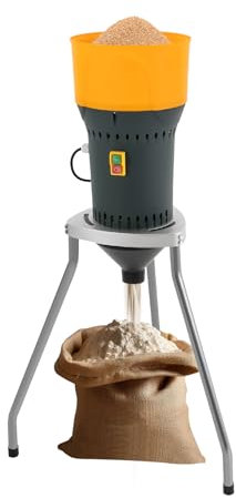 SABUIDDS Elektrische Getreidemühle mit 5 Siebe Grain Mills aus Metall Schnelle Geschwindigkeit Müsli Getreide Grinder 19000RPM Schrotmühle für Getreidesorten - Weizen, Gerste, Mais, Hafer