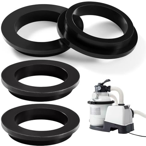 YIXISI 4 PCS 11412 Pool Sealing Rings Washers, Pool Filter Pump L-Shape O-Ring, Pool O-Ring Replacement Accessories Compatible with Intex Sand Filter Pump 26323CA, 26323EH, 26331CA, 26331EH