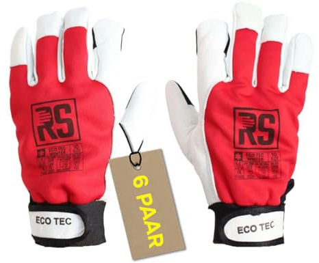 RS Arbeitshandschuhe 6 Paar Touch Screen Präzise Montagehandschuhe Warme Schutzhandschuhe Für Bauarbeiter Mechaniker Mit Ziegenleder Verstärkt Baumwolle Softshell Größe 11 Eco Tec Winter