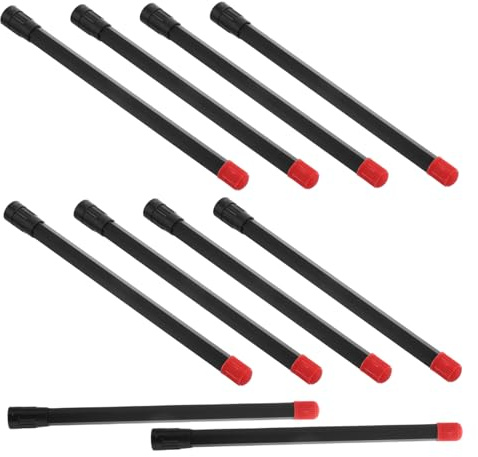 Alipis Extensión De Válvula De Neumático 10 Piezas 150mm Plástico Negro Compatible Coches y Bicicletas Uso Automotriz y Comercial