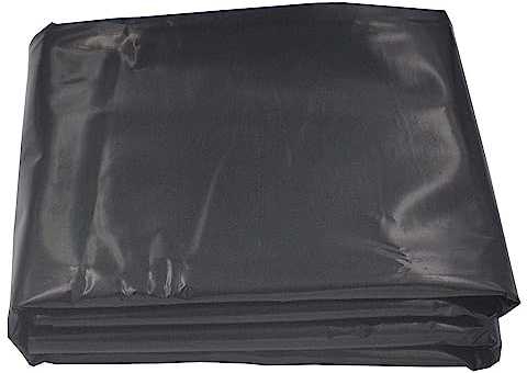 PBDEIOEOE Fodera per laghetti, Rivestimento for laghetto in HDPE Nero, Spessore 0,12 mm, Resistente, Impermeabile, Diverse Misure(10x20m(32.8x65.6ft))