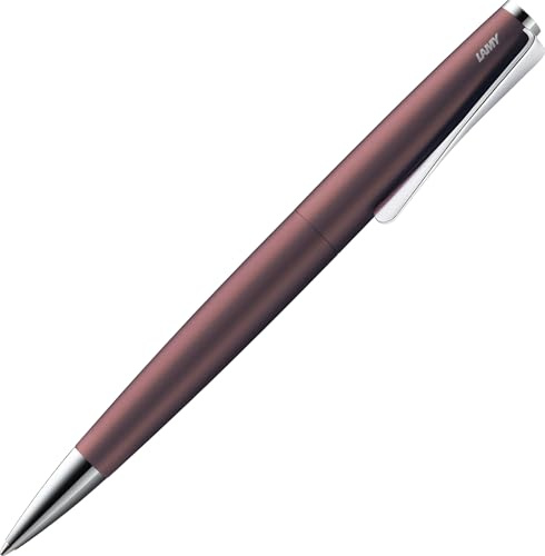 Lamy studio orion matt Kugelschreiber in Stichbreite M | Lamy Kugelschreiber in elegantem Gehäuse aus Edelstahl – mit propellerförmigem Clip – inkl. Großraummine M 16 in schwarz