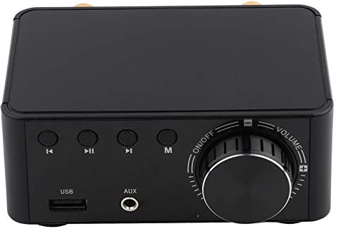 ZAICOLER Stereoverstärker, HiFi Bluetooth 5.0 Audioverstärker Einfach für AMP zu Verwenden (Black)
