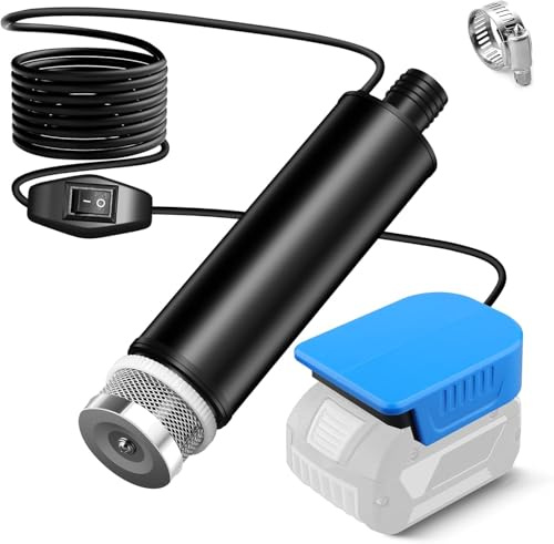 635GPH 100W Submersible Water Pump for Bosch Professional 18V GBA Battery | Cordless Battery Powered Water Transfer Pump for Tub Pond Garden Camping Draining (Bare Tool)