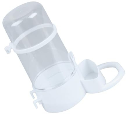 Gatuida Automatic Pet Feeder for Hamsters and Hedgehogs Transparent Food Dispenser with Hanging Holder Easy- Storage Bowl for Small Pets Like Rabbits and Squirrels Compact Design