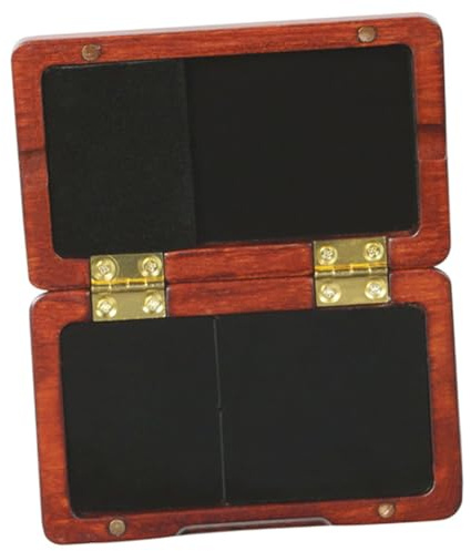 AKOOSY Kleine Portable Oboen rohr aufbewahrungsbox aus Holz Langlebiger Saxophon schilfhalter Praktischer Reed container für Zuhause Schützt und Sichert Zwei Oboenrohre