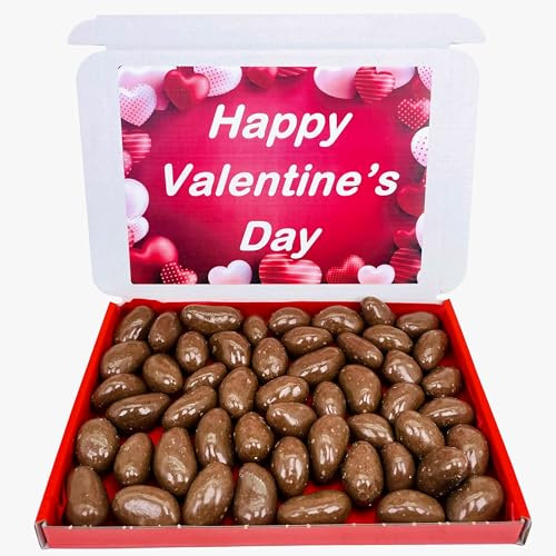 Chocolate Brazils Gift Box Milk Chocolate Brazil Nuts 450g Happy Valentine's Day Hamper