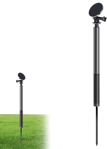 Golf Monopod Selfie Stick Withground Spike Stake Outdoor Swing Fishing Insertion Photography Selfie Stick Accessories,360 Degree Rotatable for Travel, Home, Office