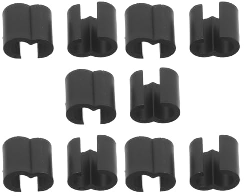 BESTOMZ Clip per Cavi Bici Mountain Bike 10 Pezzi, Guida e Fermacavi Manubrio in Plastica Resistente per Gestione Cavi Cambio e Freno, Supporto per Alloggiamento Cavo da Ciclismo