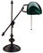 Lampada da tavolo Ministeriale Vetro Verde in Ottone anticato MADE IN ITALY
