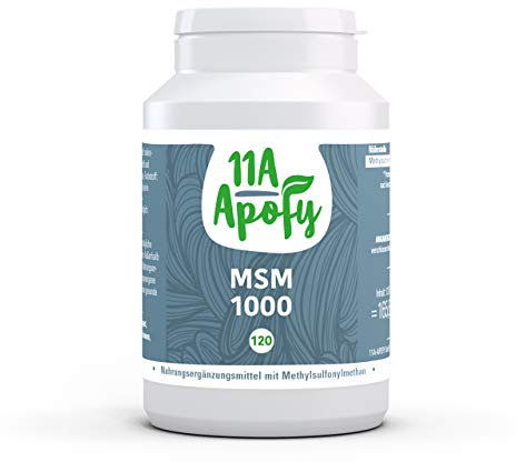 11A-Apofy | MSM 1000 | Hochdosiert mit 1000 mg pro Tablette | 120 Tabletten