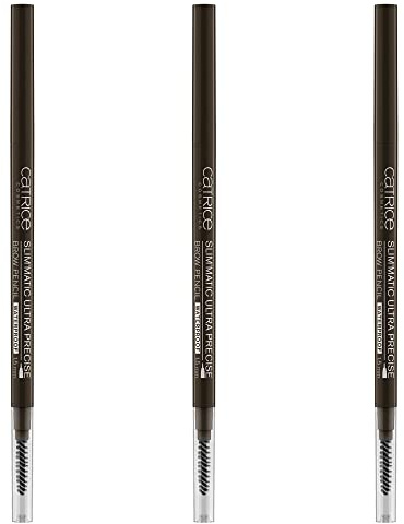 Catrice Augenbrauenstift - Catrice Slim'Matic Ultra Precise Brow Pencil, mit Augenbrauen Bürste, 3er Pack (3x0,05g), Nr. 040 Cool Brown