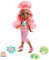 Cave Club poupée préhistorique articulée Pyjama Party Fernessa aux cheveux roses, masque de nuit et 3 accessoires, jouet pour enfant, GTH03