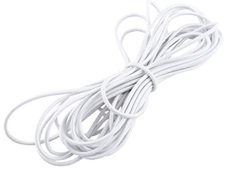 Yosoo Health Gear Elastische Bungee Schnur, 5mm x 10m Expanderseil, Wetterbeständiges Gummiseil in Weiß für Camping, Kajakdeck, Heimwerkerarbeiten, Outdoor