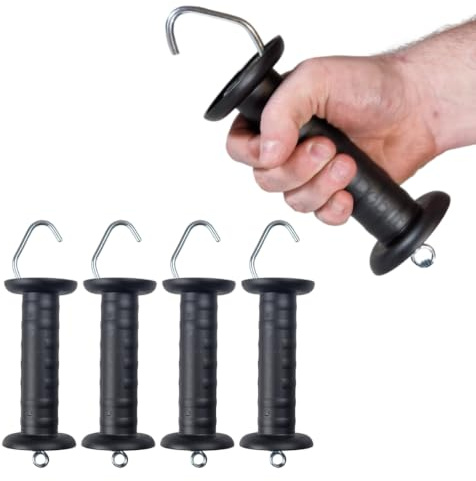 Doblit Gate Break Handle Electric Fence Large Heavy Duty Easy Grip Insulated Gate Handle with Internal Spring Gateway UV & Weather Resistant (Pack of 5)