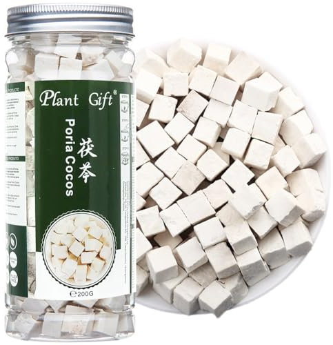 Plant Gift PlantGift Poria Cocos 7.05oz 100% Natural Poria Fu Ling, Medicinal China Herb, Dried Bulk, 200.0 grams, 1.0 gram