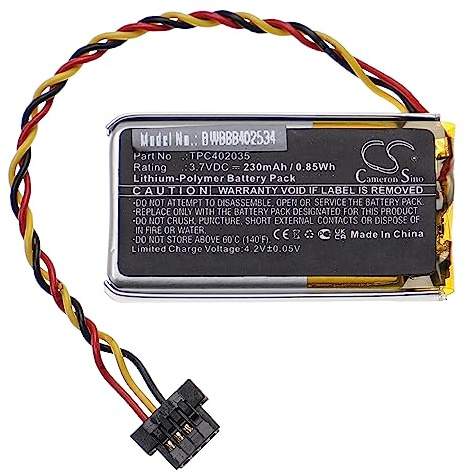 vhbw Batterie Remplacement pour Mio TPC402035 pour caméra embarquée de Voiture (230mAh, 3,7V, Li-polymère)