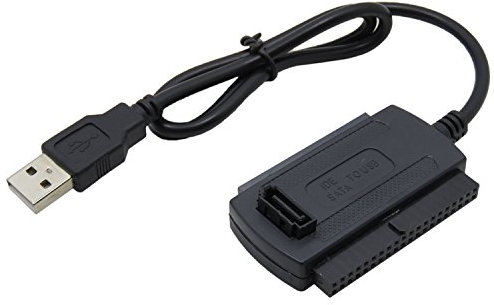 Xingdianfu Câble convertisseur USB 2.0 vers IDE SATA pour disques durs de 2,5 3,5 pouces, HDD, SSD IDE et SATA