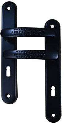 Poignée de porte intérieure Elona noir trou clé Quincadeco