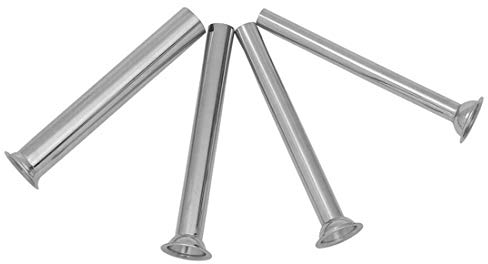 4 Stück Stopfrohre Wurstfüller Trichter Düsen Silber 165 mm/6,5 Zoll Salamiherstellung Wursthersteller Hausgemachter Wurstfüller Neu