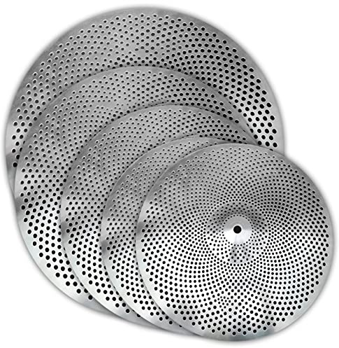 Cymbal Sliver Color Mute Platillo De Bajo Volumen 14''Hihat+16''Crash+18''Crash+20Ride Para Batería Platillos de batería